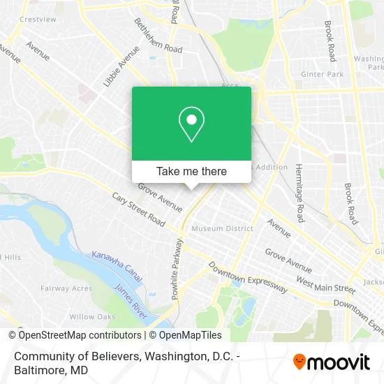 Community of Believers map