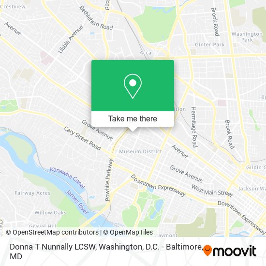 Donna T Nunnally LCSW map
