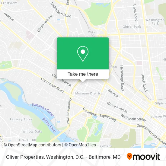 Oliver Properties map