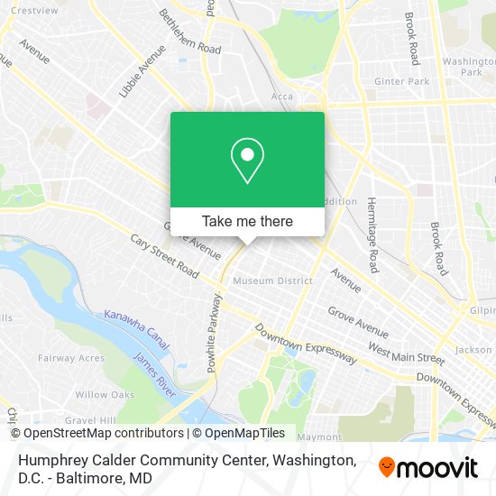 Mapa de Humphrey Calder Community Center