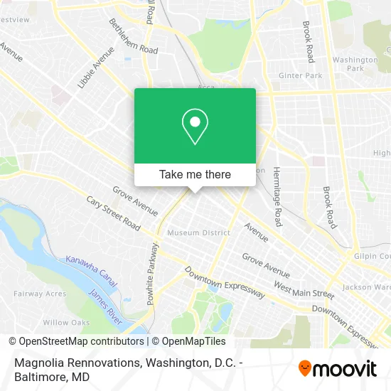 Magnolia Rennovations map