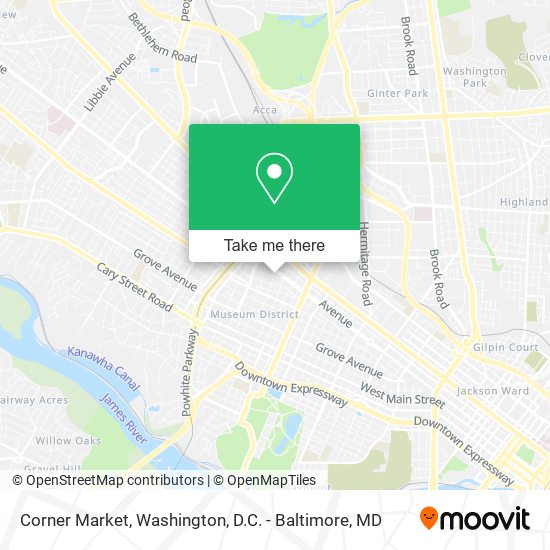 Mapa de Corner Market