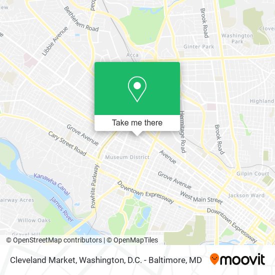 Mapa de Cleveland Market