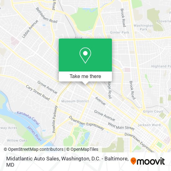 Midatlantic Auto Sales map