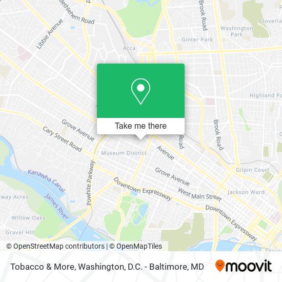 Mapa de Tobacco & More