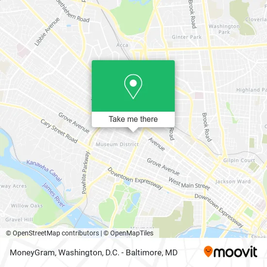 MoneyGram map