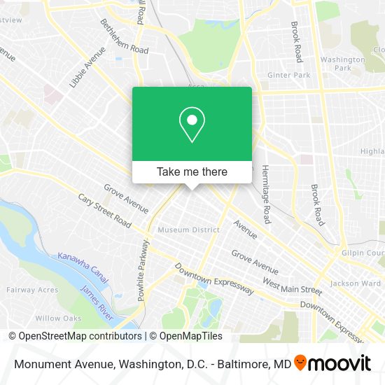 Monument Avenue map