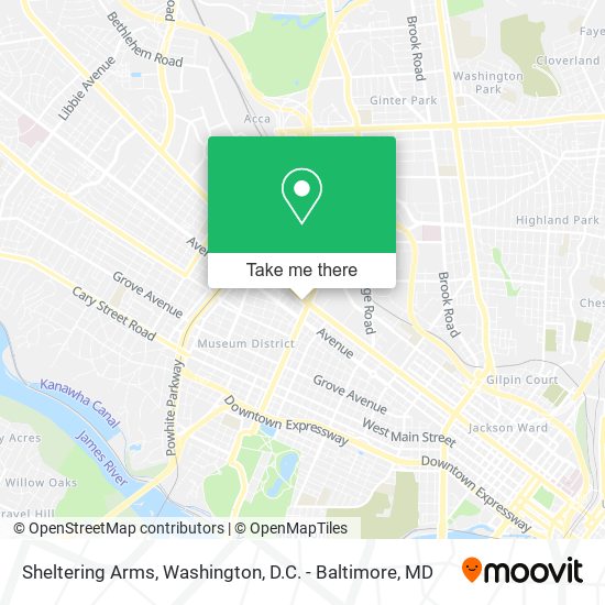 Sheltering Arms map