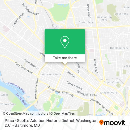 Pitsa - Scott's Addition Historic District map