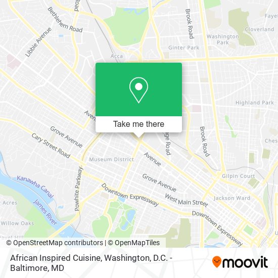 Mapa de African Inspired Cuisine