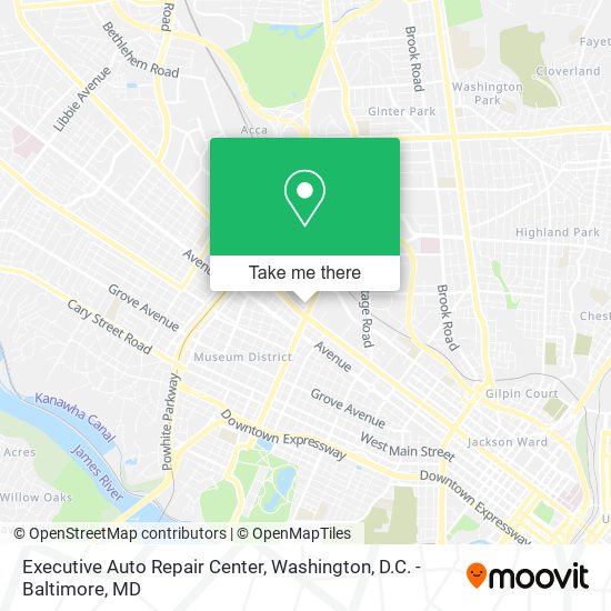 Mapa de Executive Auto Repair Center