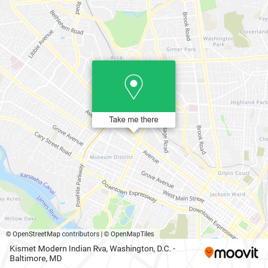 Kismet Modern Indian Rva map