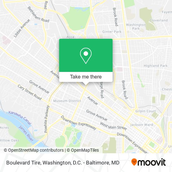 Mapa de Boulevard Tire