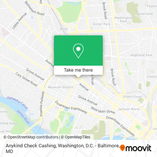 Anykind Check Cashing map