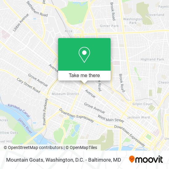 Mountain Goats map