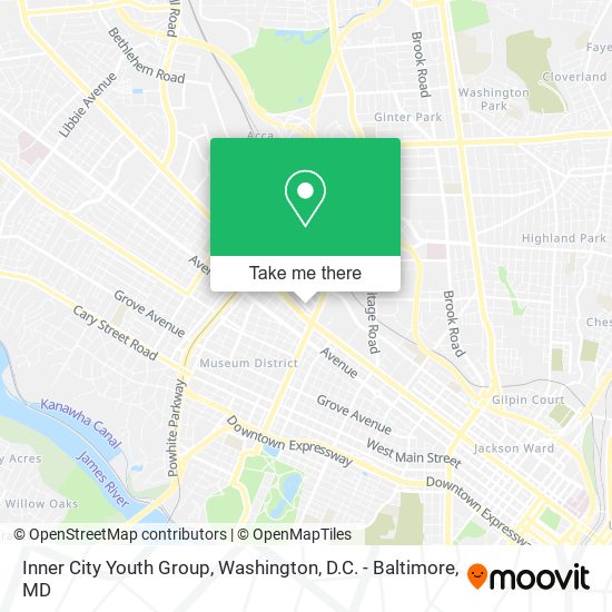 Inner City Youth Group map