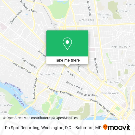 Da Spot Recording map