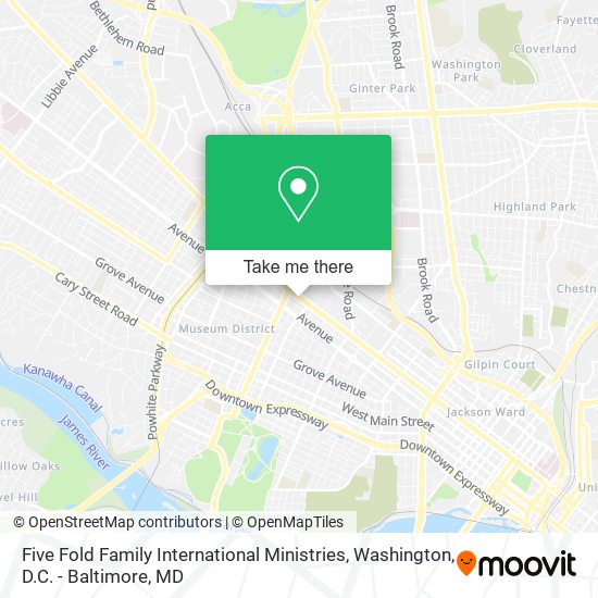 Mapa de Five Fold Family International Ministries