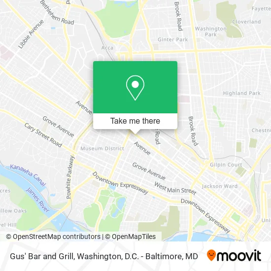 Mapa de Gus' Bar and Grill