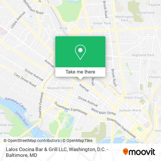Mapa de Lalos Cocina Bar & Grill LLC