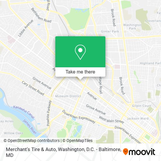 Mapa de Merchant's Tire & Auto