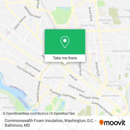 Commonwealth Foam Insulation map