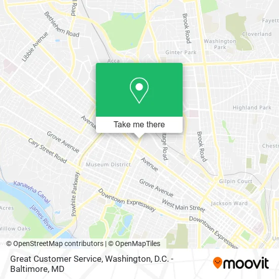Great Customer Service map