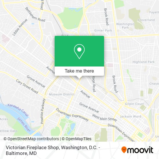 Victorian Fireplace Shop map