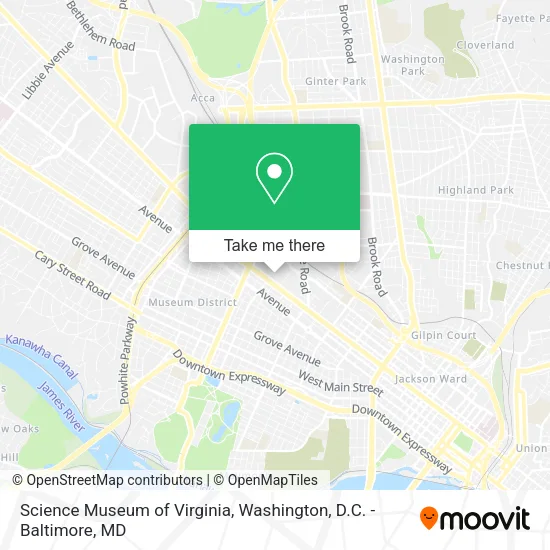 Science Museum of Virginia map