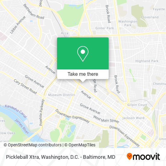 Pickleball Xtra map