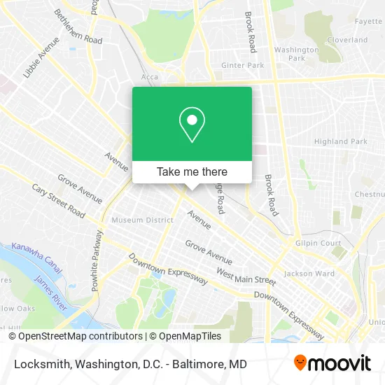 Locksmith map