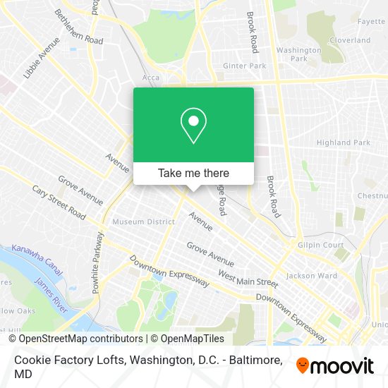 Cookie Factory Lofts map