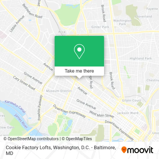 Cookie Factory Lofts map