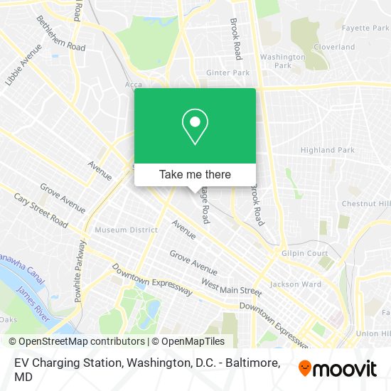 Mapa de EV Charging Station