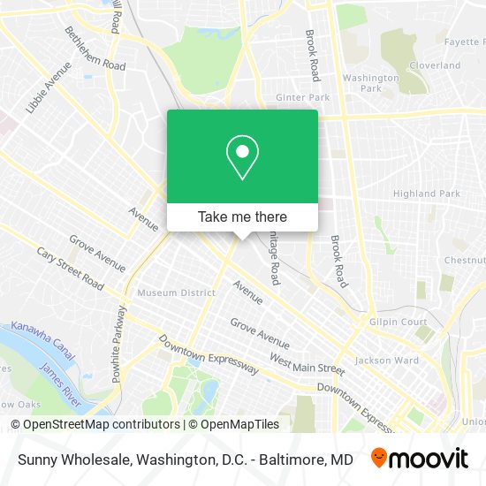 Sunny Wholesale map