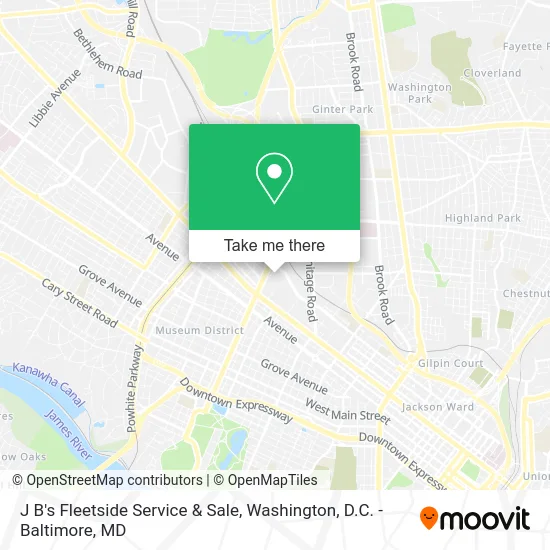 J B's Fleetside Service & Sale map