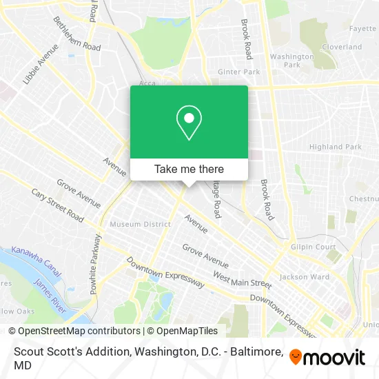 Scout Scott's Addition map