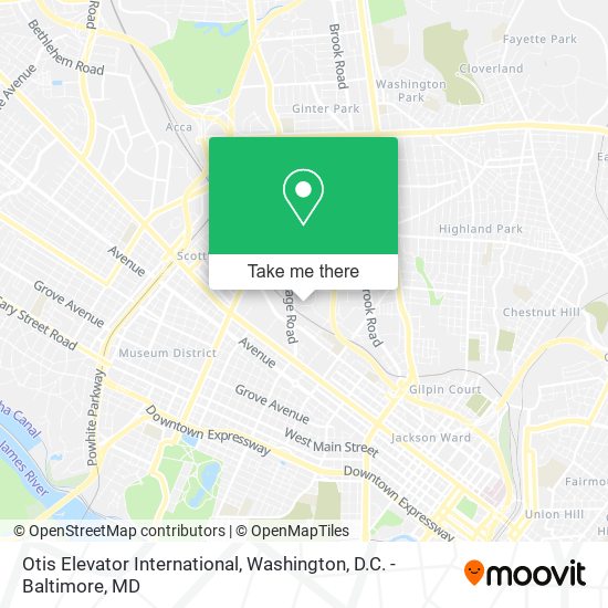 Otis Elevator International map