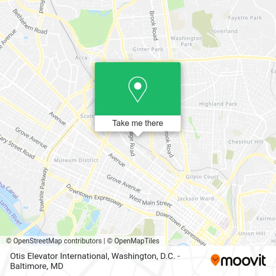 Otis Elevator International map