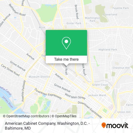 Mapa de American Cabinet Company