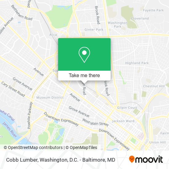 Cobb Lumber map