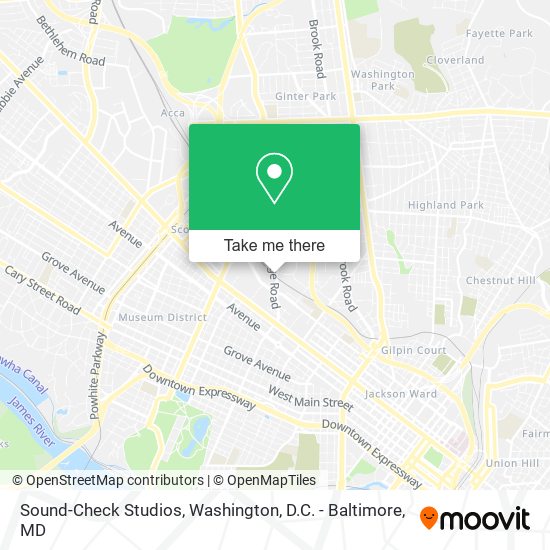 Mapa de Sound-Check Studios