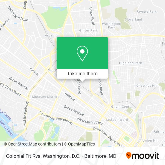 Colonial Fit Rva map