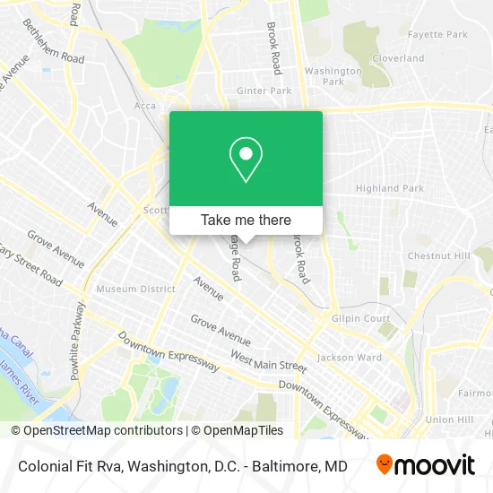 Colonial Fit Rva map