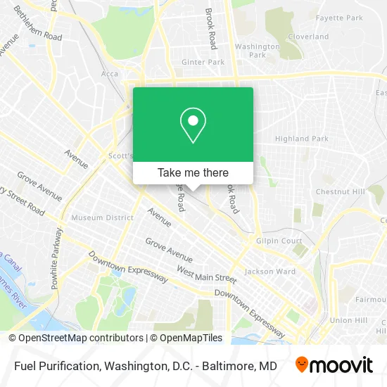 Fuel Purification map