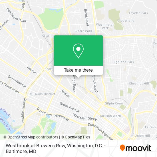 Mapa de Westbrook at Brewer's Row