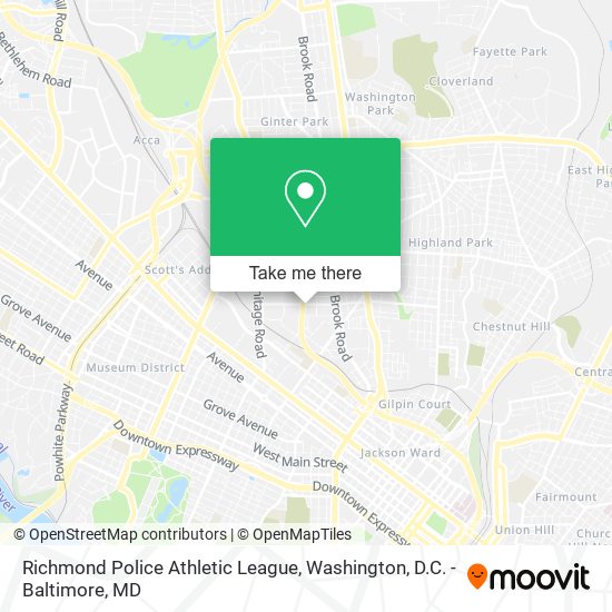 Mapa de Richmond Police Athletic League