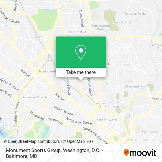 Monument Sports Group map