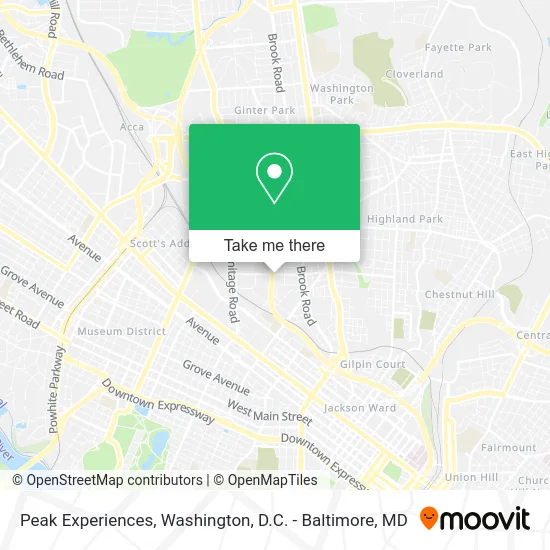 Peak Experiences map