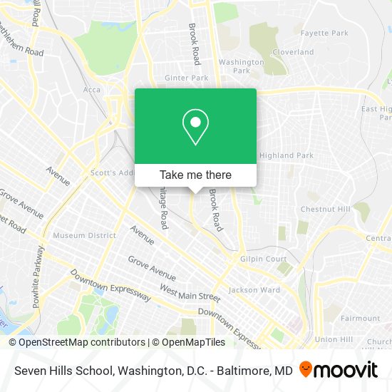 Seven Hills School map